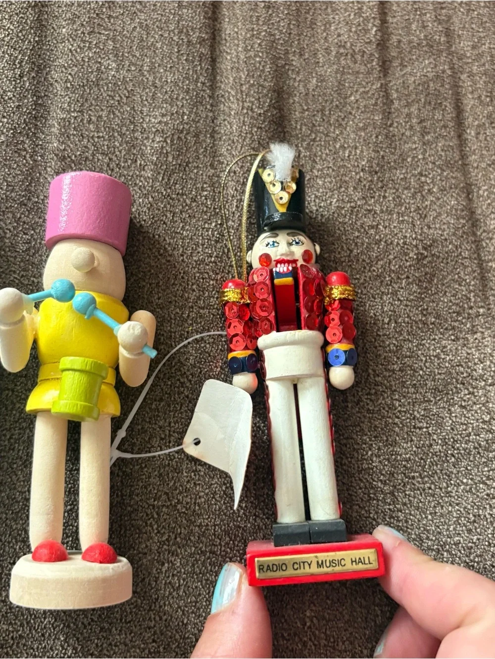 Vintage Mini Nutcracker Set Ornaments Radio City Music Hall Christmas Holiday